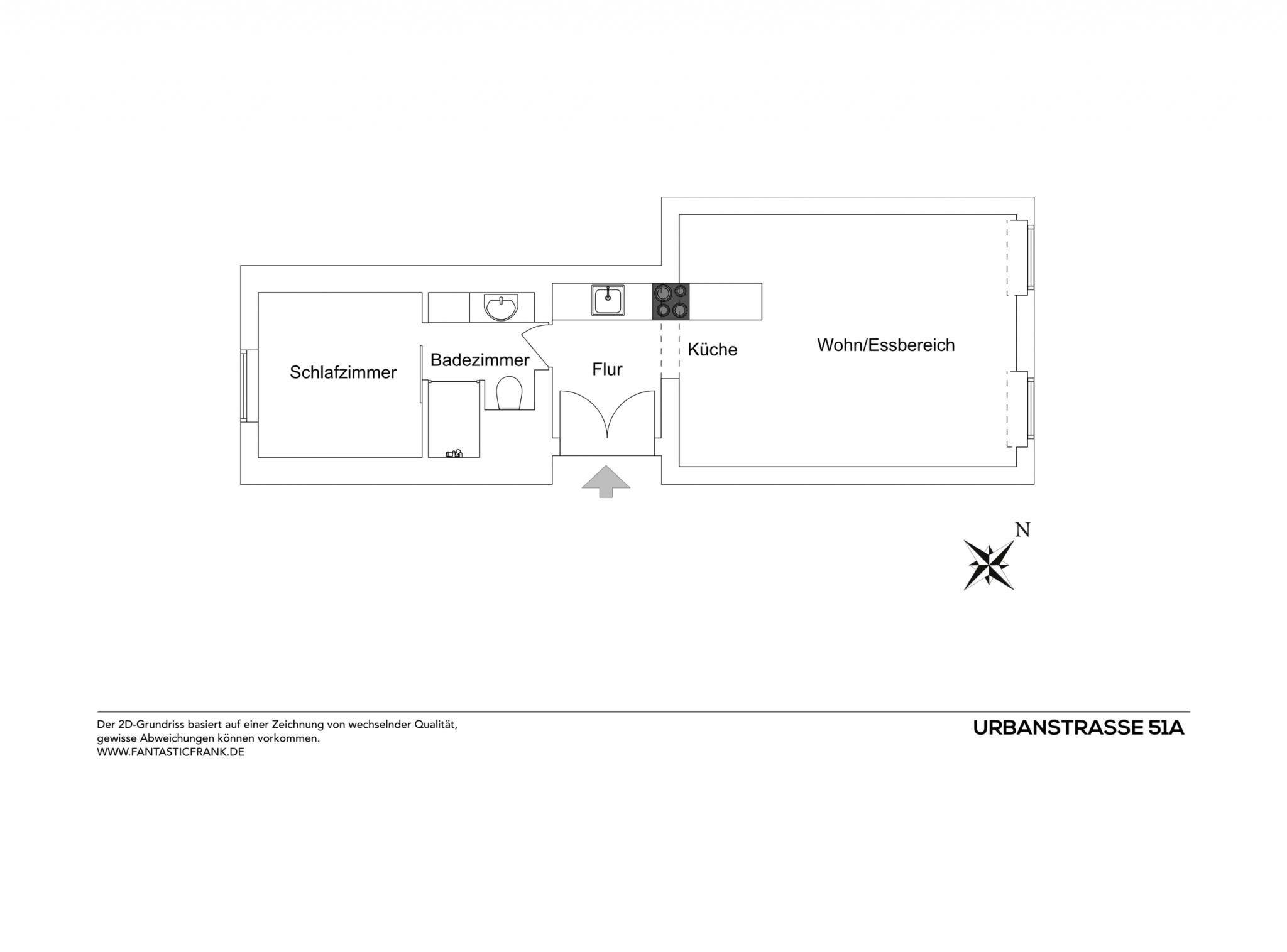 The image features a black and white floor plan of a house, which is a two-story home with a basement. The floor plan is divided into two sections, with the first section containing the main living area and the second section containing the bedrooms and bathrooms. The living area is located on the first floor, while the bedrooms and bathrooms are located on the second floor.

The floor plan also includes a kitchen, which is located on the second floor. The kitchen is described as a "small" kitchen, which is a common term used to describe a kitchen that is smaller in size compared to a typical kitch